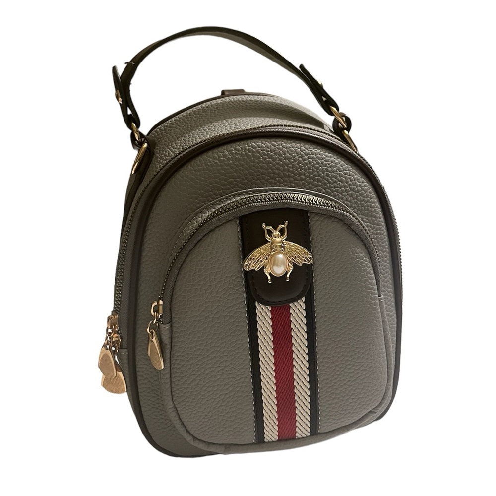 Mini Faux Leather Crossbody/Backpack Combo